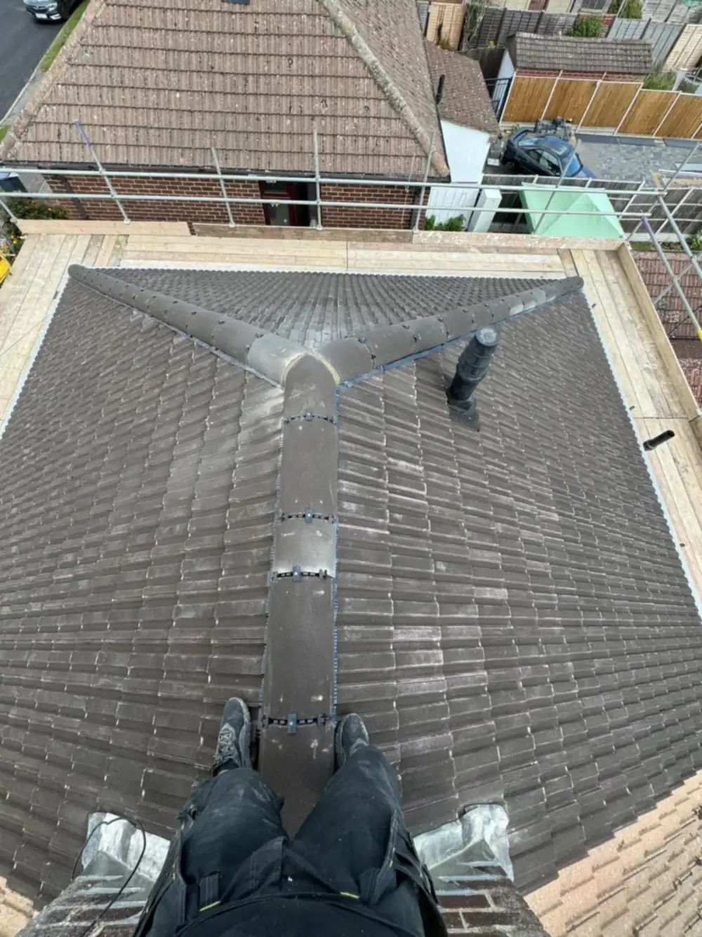 Hip roof with lead hips